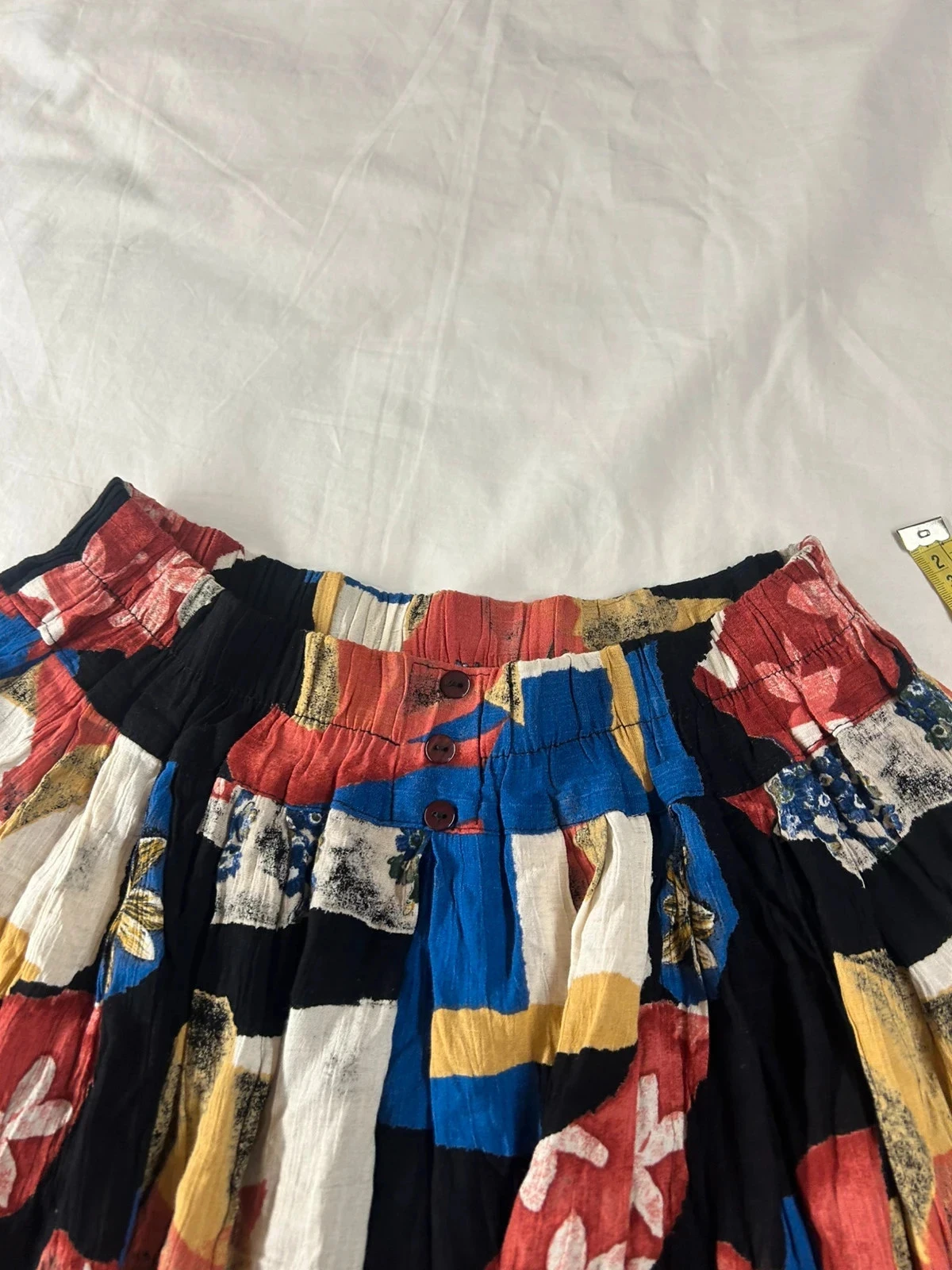 Falda midi de viscosa 100% con estampado vinateb – photo 6